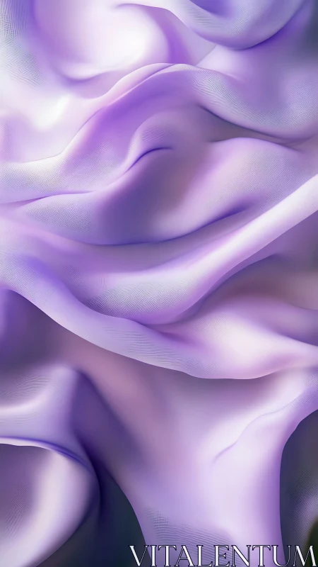 Lilac silk folds render smooth flowing abstract texture.