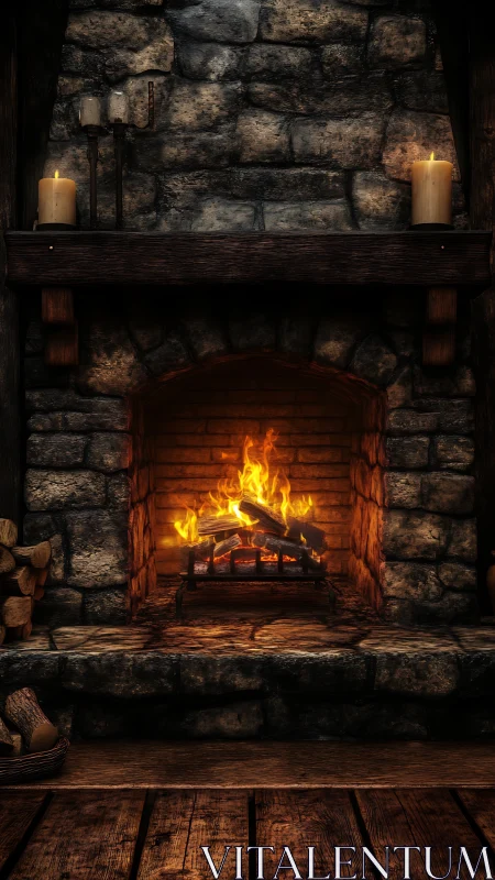 Cozy Fireplace Evening: Where Warmth Meets Wonder.