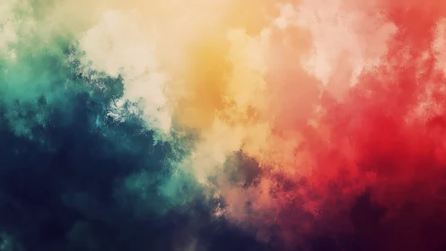 Soft storm of color drifting through a dreamy sky.