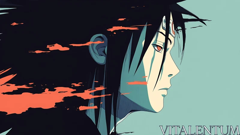 Profile view shows stylized character with trailing streaks