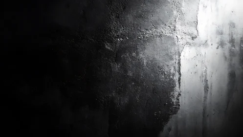 Dark textured concrete wall with strong light contrast.