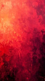 Vertical red gradient abstract uses layered impasto texture