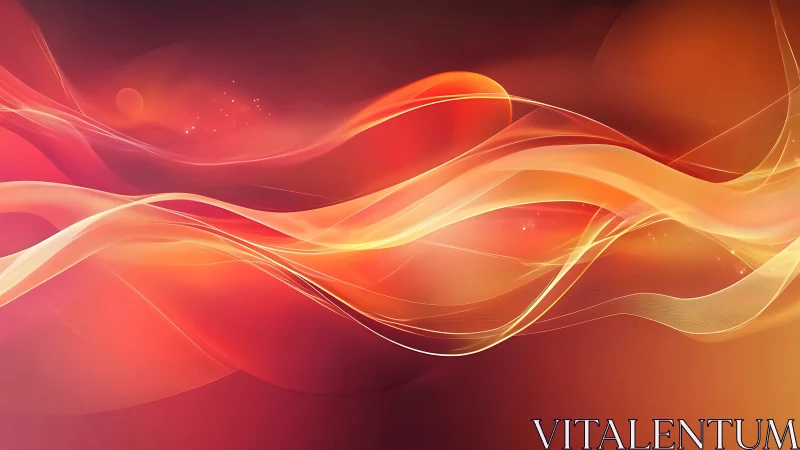 Solar ribbons drift through a crimson digital twilight sky