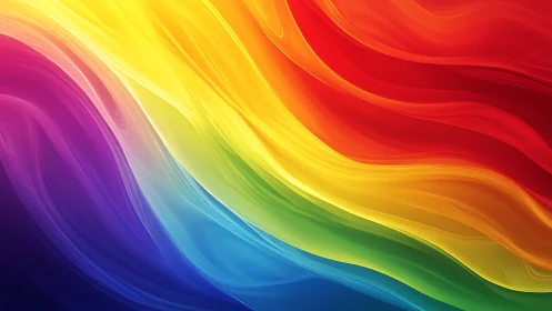 Prismatic color rivers sweep across a luminous digital sky.