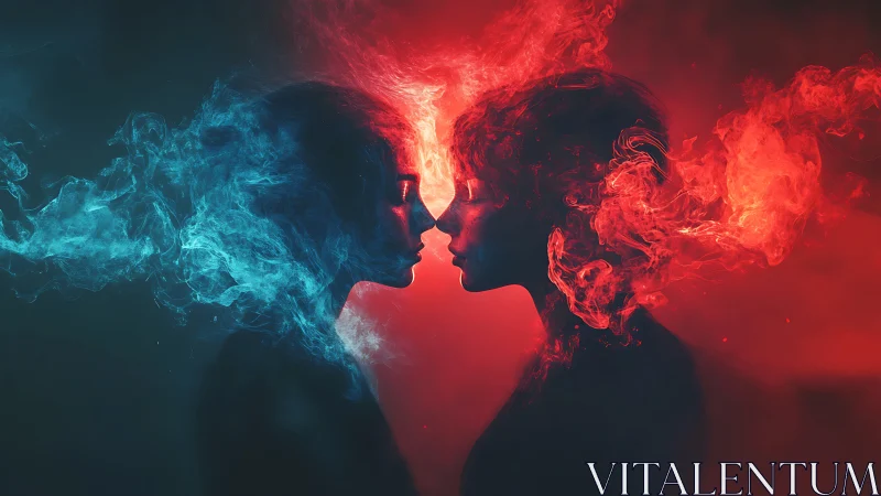 Dual Profiles in Fluid Fire and Ice Collision.