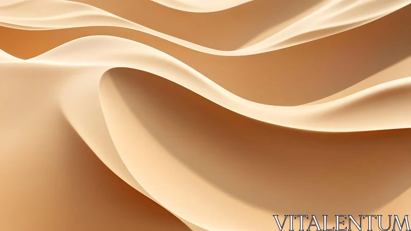 Abstract sand dunes with smooth curves in warm gradient tones.