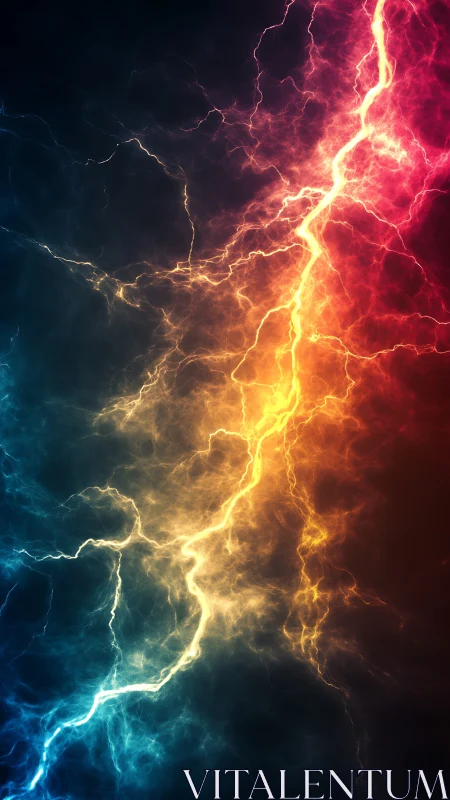 Electric energy splits cool and warm nebula clouds apart.