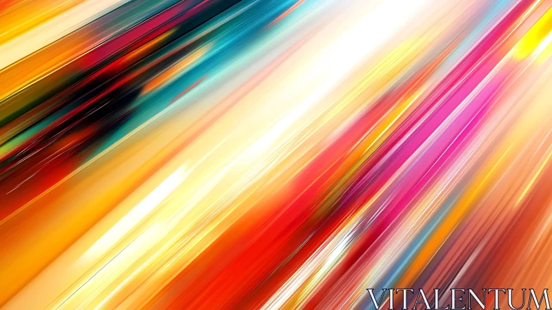 Vivid Diagonal Light Streaks Abstract Digital Art Background.