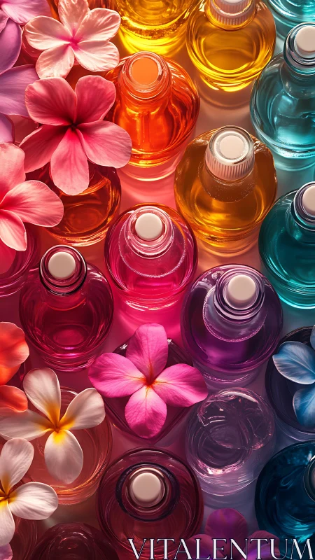 Chromatic perfume garden crowned with tropical blossoms.