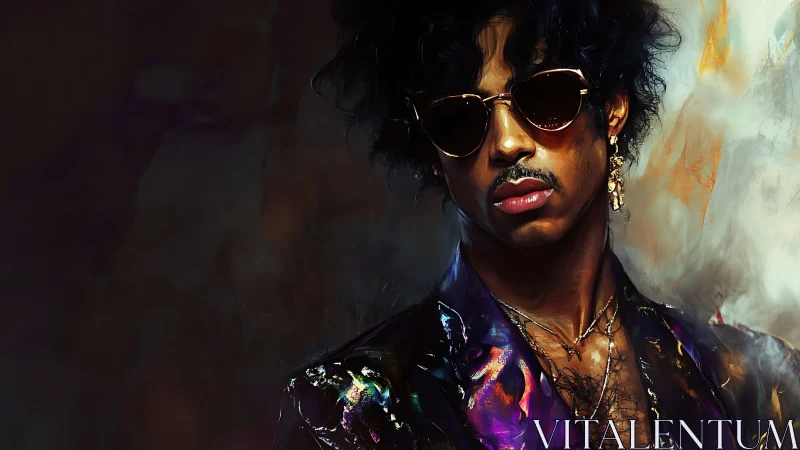 Velvet-lit portrait captures a cool, stylish soul in motion