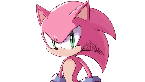 Pink speedster bristles with sharp attitude and quiet fire.