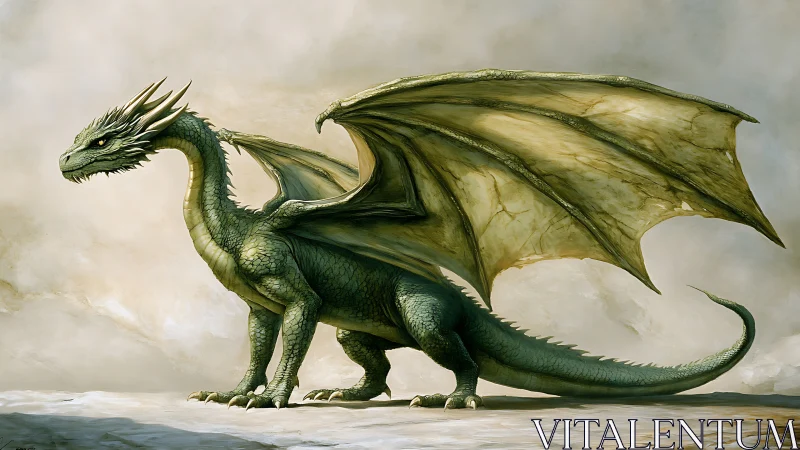 Aerodynamic draconic anatomy with translucent membrane wings.