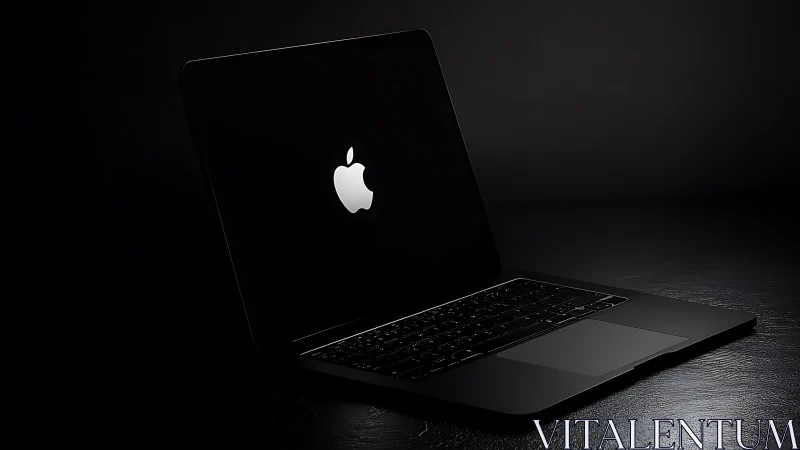 Midnight laptop glows like a quiet portal to bright worlds