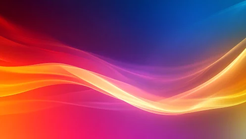 Gradient light waves form fluid motion across a vivid spectrum