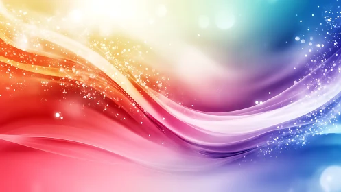 Color gradients form curved light streaks across the frame