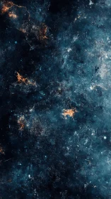 Cosmic nebula field glows against deep textured starry void