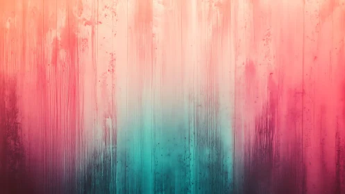 Vibrant Abstract Gradient Wall Art with Pink and Teal Drips.