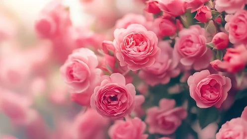 Multibloom Rose Garden Cluster Analysis: Shallow Depth Composition