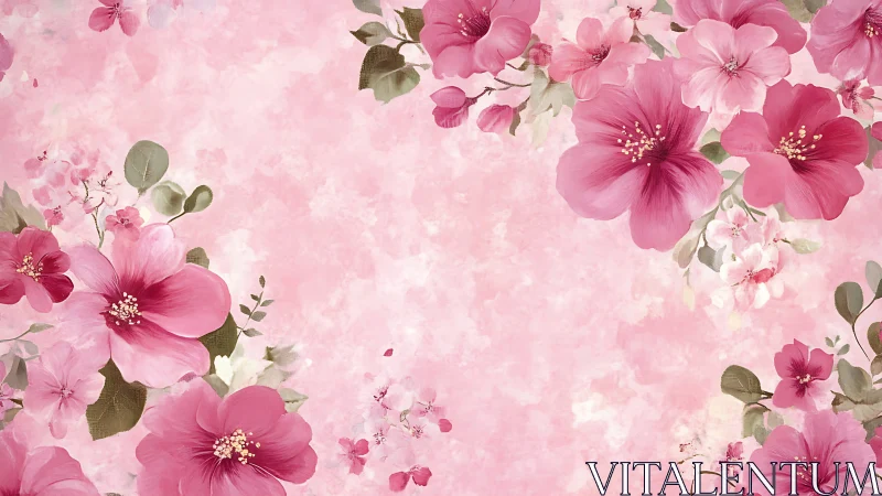 Blushing Petals Cascade: Where Pink Dreams Bloom Everywhere