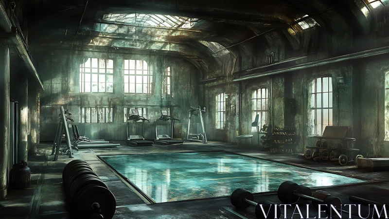 Forgotten urban gym quietly invites a fresh, determined workout