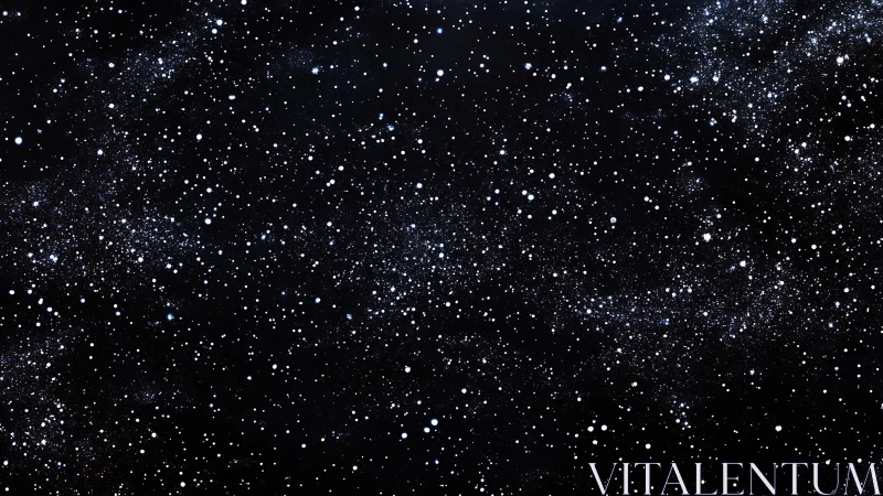 Quiet starry sky sprinkled with endless midnight wonders.