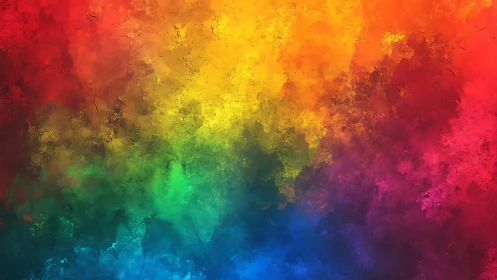Textured abstract spectrum blending across rainbow field.