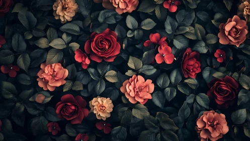 Layered Rose Garden Study: Chromatic Depth Analysis.