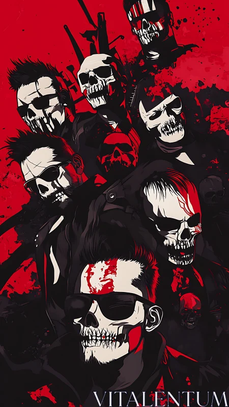 Skull-masked renegades rise from the crimson blackout storm