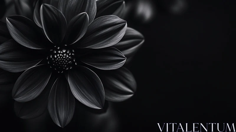 Monochromatic Dahlia Study: High-Contrast Floral Macro Composition.