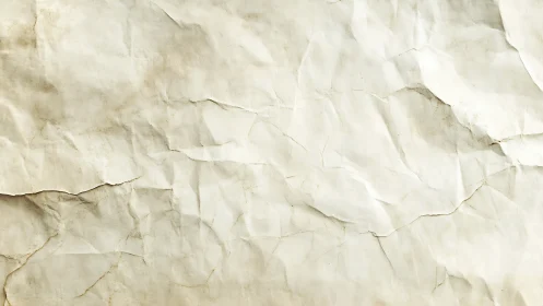 Wrinkled parchment paper surface shows subtle aged texture