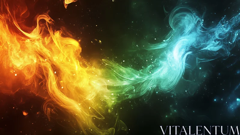 Fire and Ice Dance: Opposing Forces in Harmony.