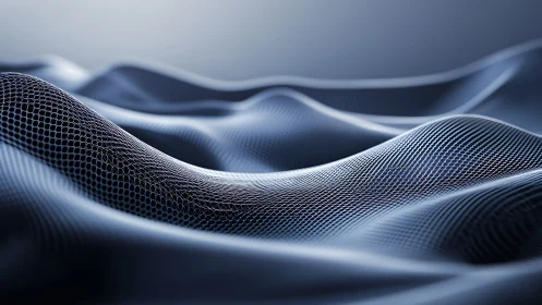 Gentle digital waves flowing across a soft mesh landscape.