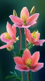 Pink Petals Unfurl Their Spring Dance.