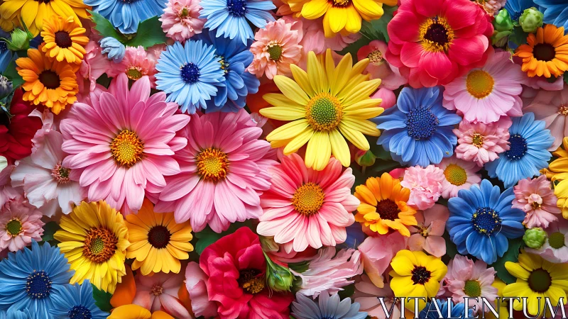 Vibrant Garden Flower Collection in Full Bloom