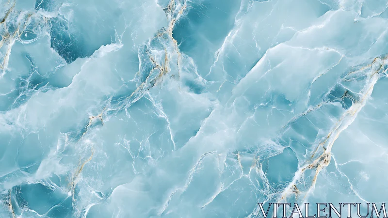 Elegant Light Blue Marble Texture with Subtle Gold Veins.