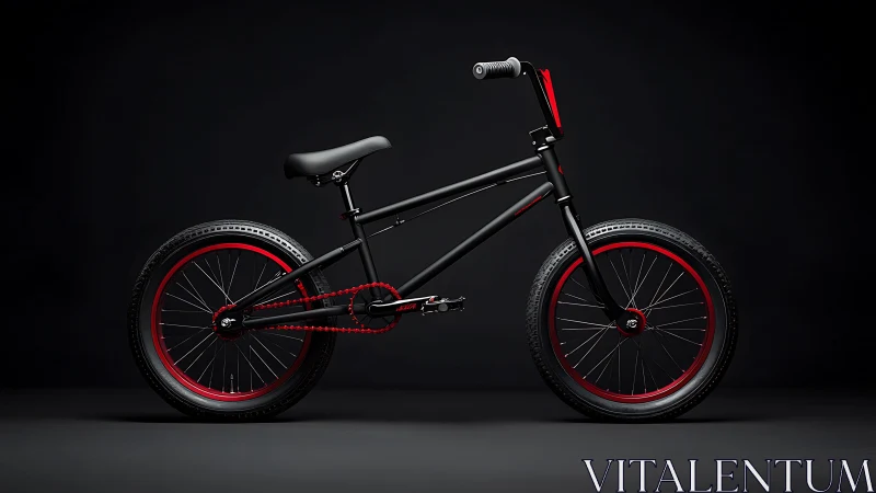 Crimson-Wheeled Beast: Urban Velocity on Two Spoked Flames.