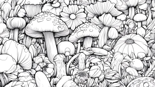 Mushroom metropolis quietly blossoms into tangled forest dreams