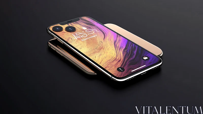 Stunning Gradient Smartphone Showcase with Dual Camera Setup