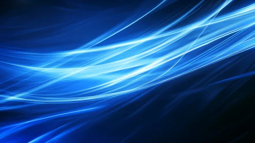 Dynamic electric blue light trails form fluid diagonal motion