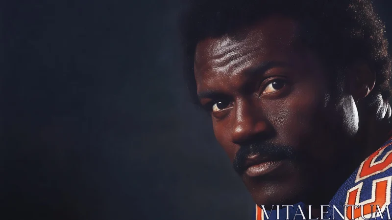 Low-key portrait isolates thoughtful athlete under directional lighting