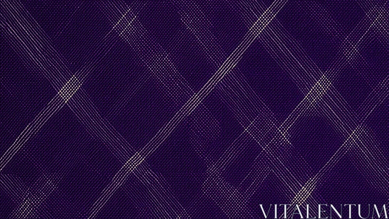 Diagonal violet lattice pattern forms layered woven grid