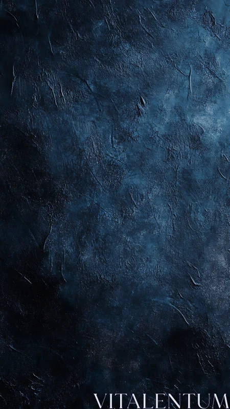Midnight blue textured wall with quiet cosmic charm.