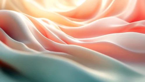 Silken sunrise waves drift through pastel dreamlight. Period.