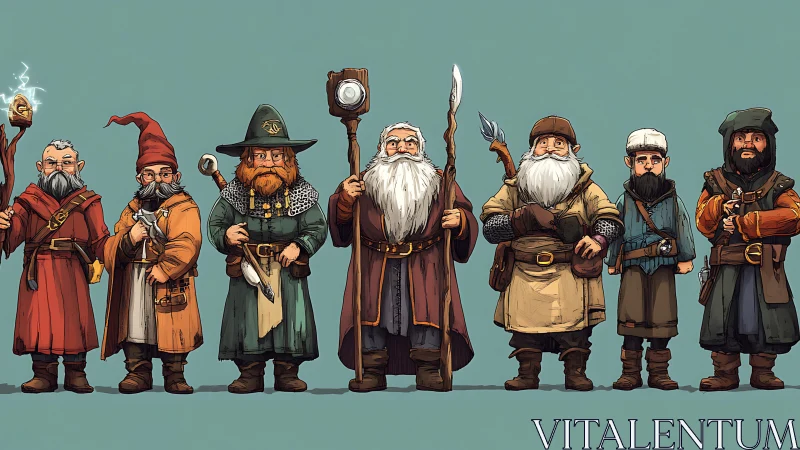 Council of Stoutspell Wanderers in patient sidequest formation.