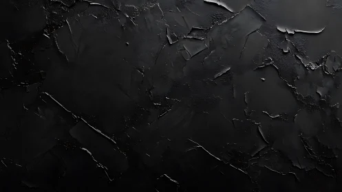 Textured black abstract surface with layered rough strokes.