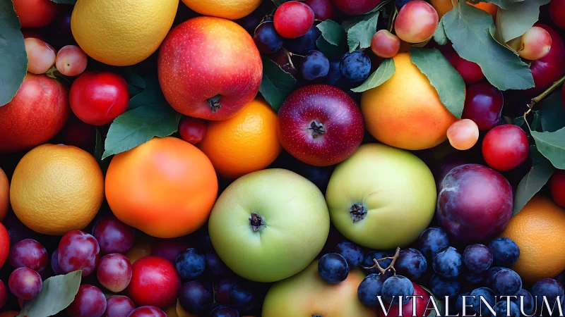 Fruit constellations tumble together in a glowing harvest