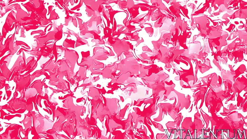 Soft pink abstract pattern swirls with playful painted energy