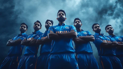 Indian cricket squad stands united under stormy skies
