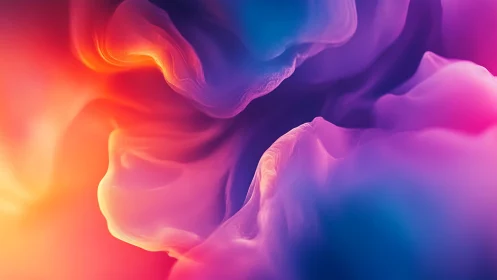 Abstract flowing color forms with soft gradient contours.