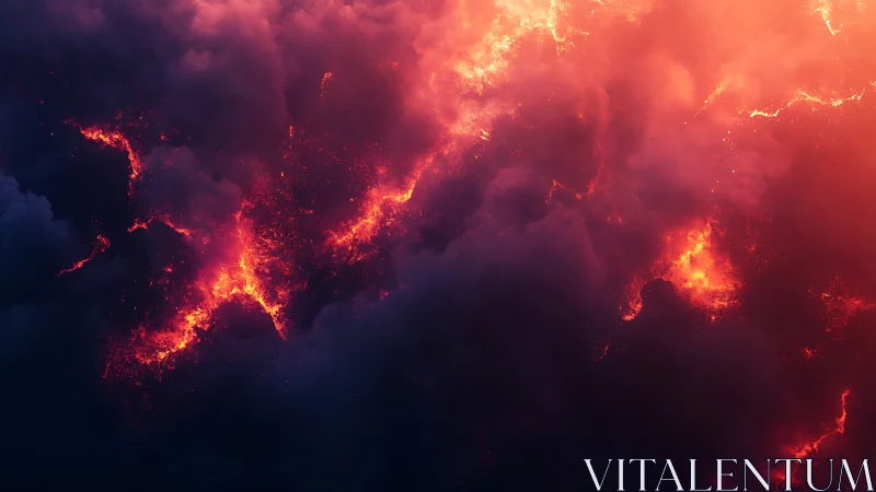 Inferno's Dance. Cosmic Flames Ignite the Void.